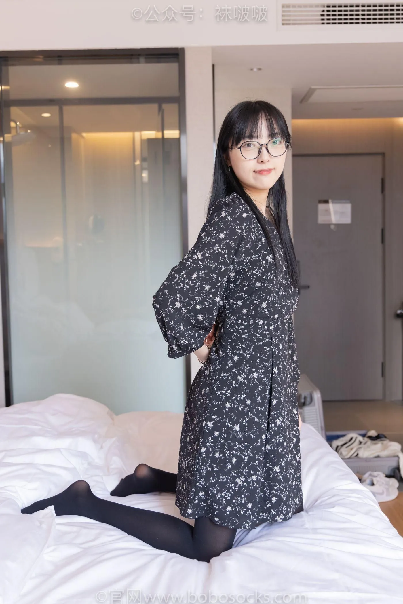 [BoBoSocks袜啵啵]NO.064 稚予-平底鞋、厚黑丝 [137P]插图8